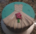 Bridal Shower Fondant&nbsp;dress