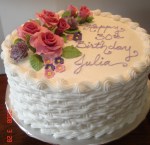 Basketweave & chocolate&nbsp;flowers