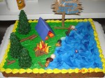 Camping cookie cake