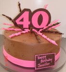 Chocolate buttercream &&nbsp;pink