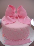 Pink fondant