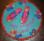 Flip Flop cookie&nbsp;cake