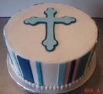 Round cake with&nbsp;Cross